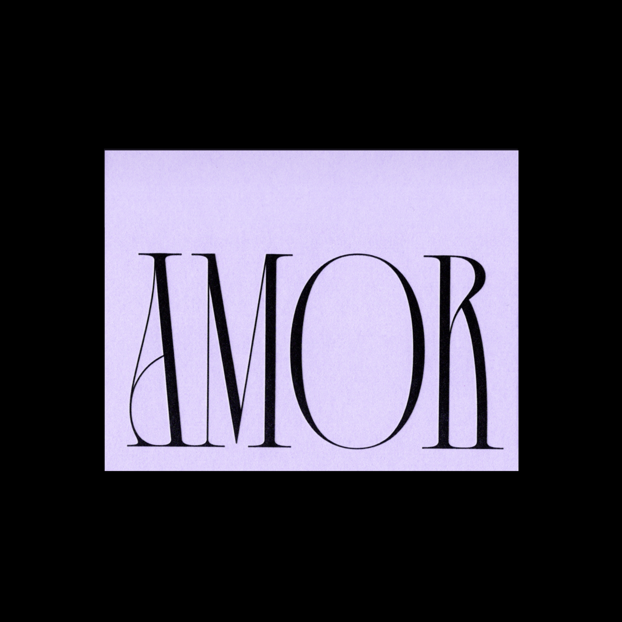 Amor - Letterpress Card